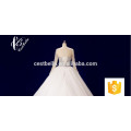 Long Sleeve Wedding Dresses with Rhinestones Crystals Ball Gown Elegant Arabic Dubai Bridal Gowns